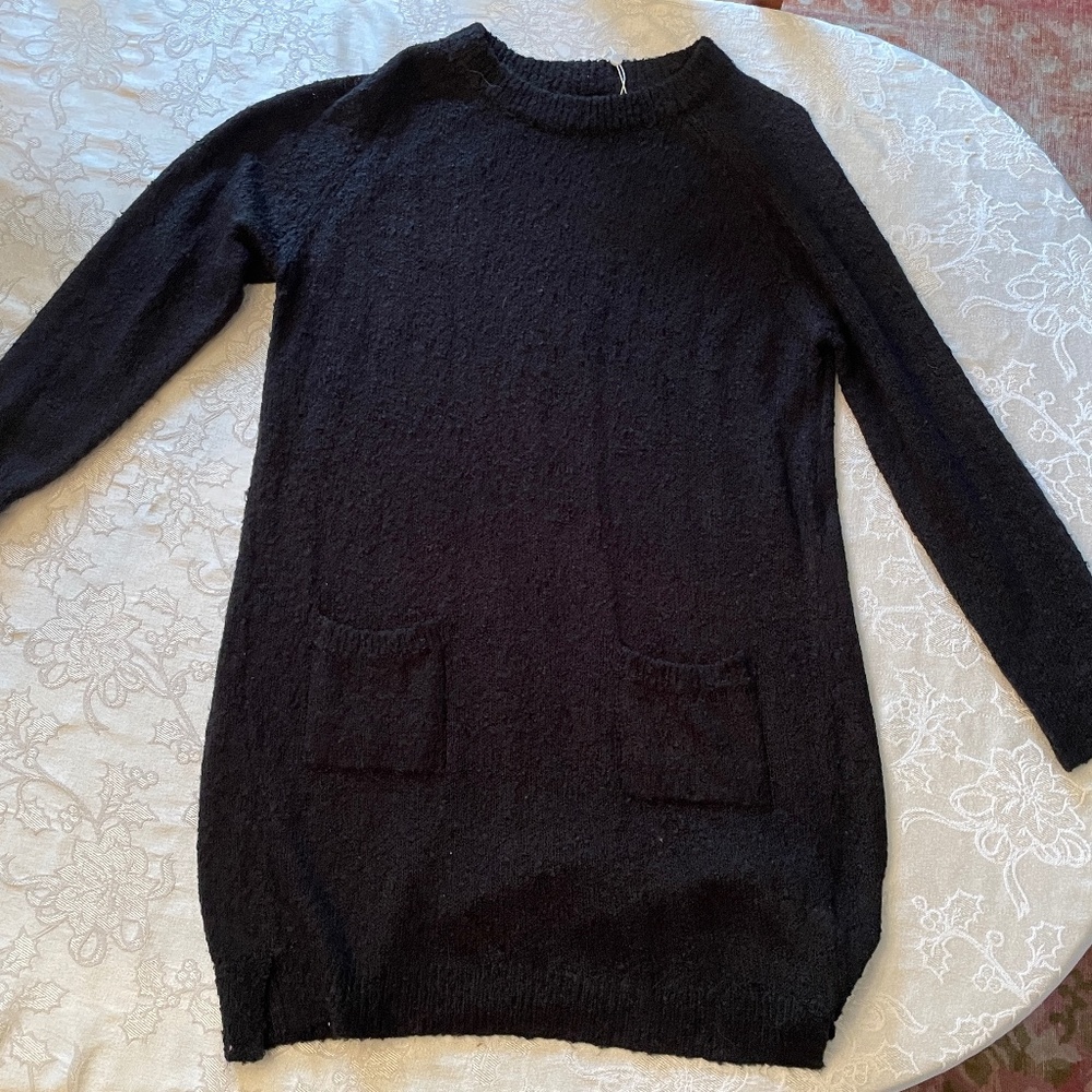 WOMEN’S BLACK MUD PIE JORDY SWEATER DRESS SIZE LARGE NEW WITH TAGS